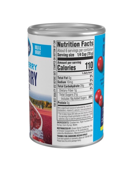 Ocean Spray Whole Berry Cranberry Sauce 397g | Pop's America