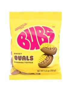 BUBS Sweet Ovals Banana Toffee 156g - US Version Candy | Pop's America