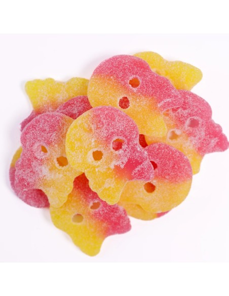 BUBS Sour Skalle Lemon Raspberry 156g - Caramelos versión USA | Pop's America