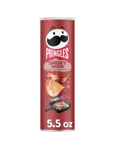 Pringles Smoky Bacon 158g - Patatine gusto bacon USA | Pop's America 2