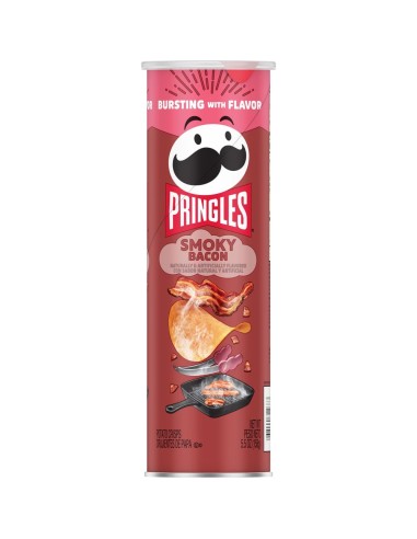 Pringles Smoky Bacon 158g - Patatine gusto bacon USA | Pop's America
