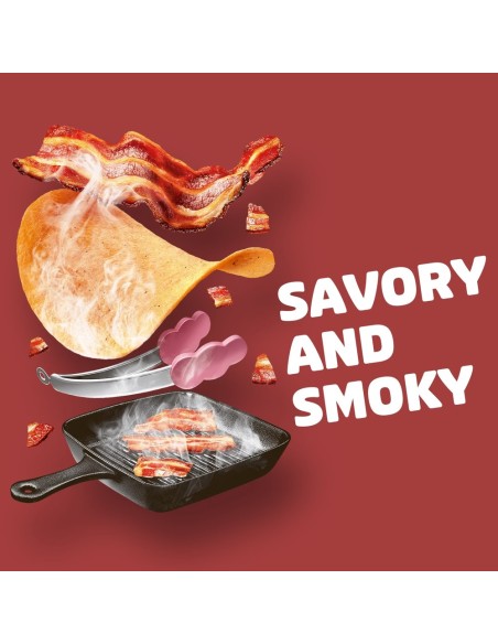 Pringles Smoky Bacon 158g - Patatine gusto bacon USA | Pop's America