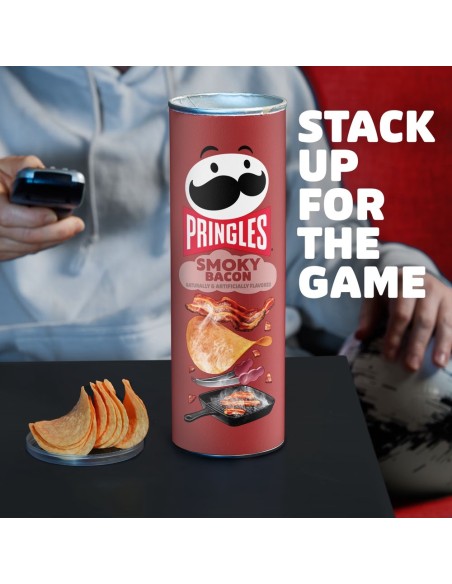 Pringles Smoky Bacon 158g - Patatine gusto bacon USA | Pop's America