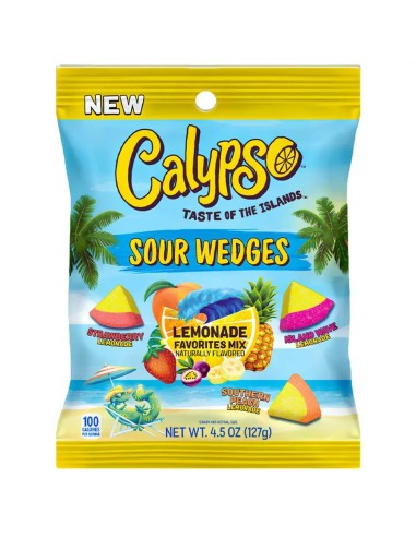 Calypso Sour Wedges Lemonade Favorites Mix 127g | Pop's America