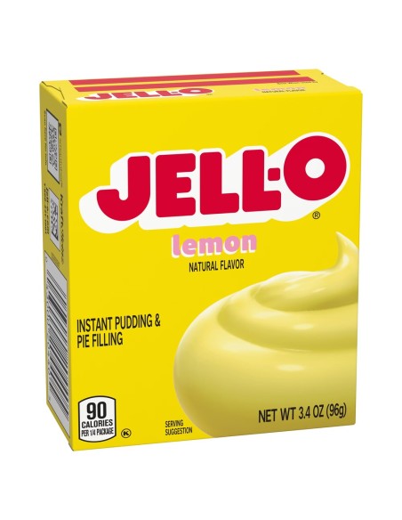 Jell-O Instant Pudding & Pie Filling Lemon 96g | Pop's America