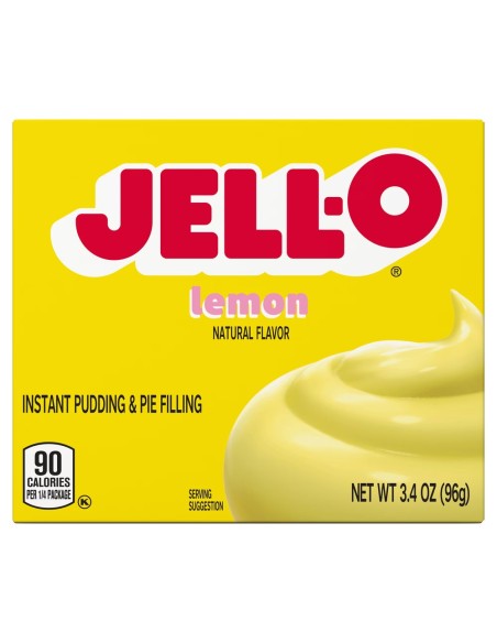 Jell-O Instant Pudding & Pie Filling Lemon 96g | Pop's America