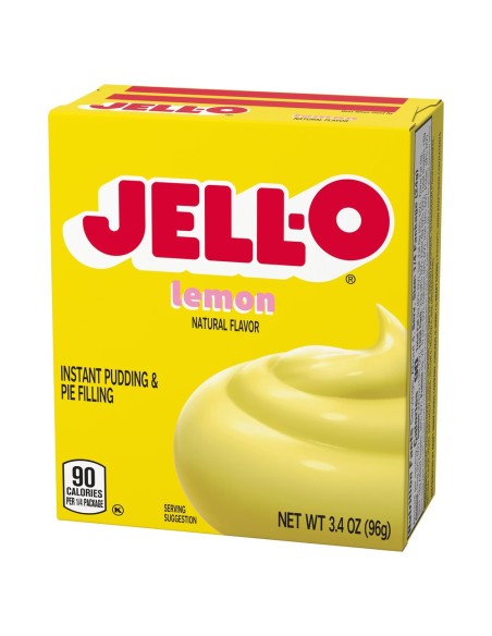 Jell-O Instant Pudding & Pie Filling Lemon 96g | Pop's America