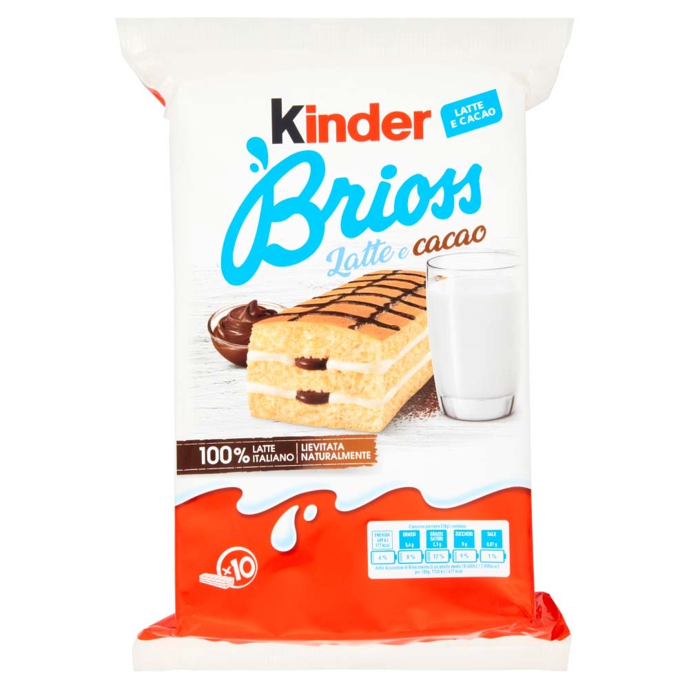 Kinder Brioss Latte and Cocoa
