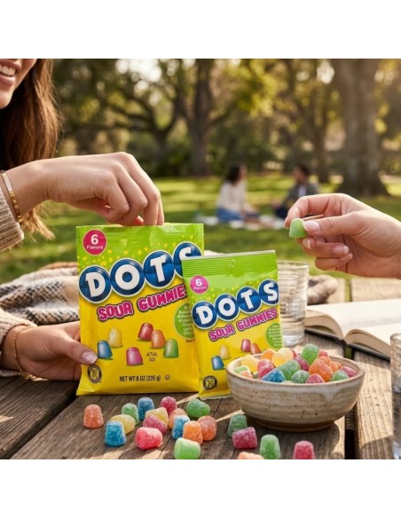 Dots Sour Gummies 226g - Caramelle aspre USA | Pop's America