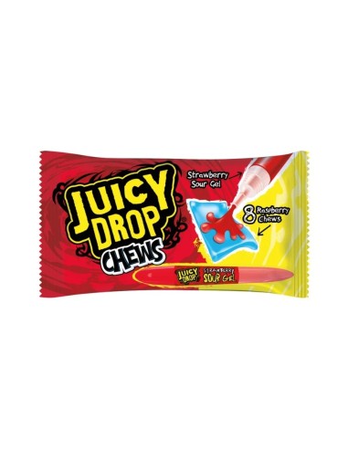 Bazooka Juicy Drop Chews Strawberry 67g - Caramelle acide | Pop's America
