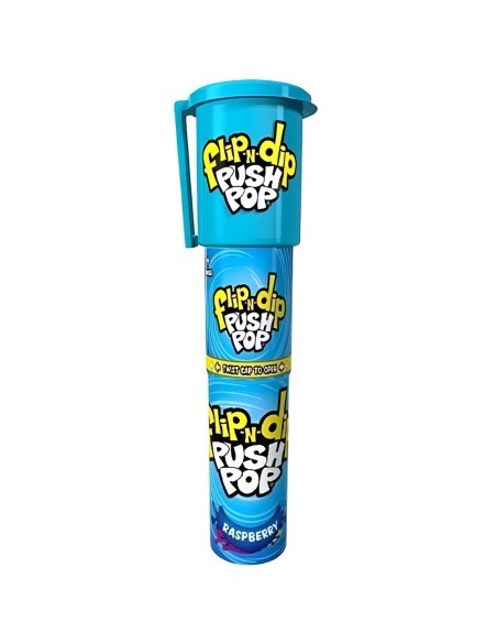 Bazooka Flip-N-Dip Push Pop Raspberry