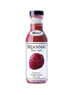 Briannas Home Style Raspberry Poppy Seed Dressing