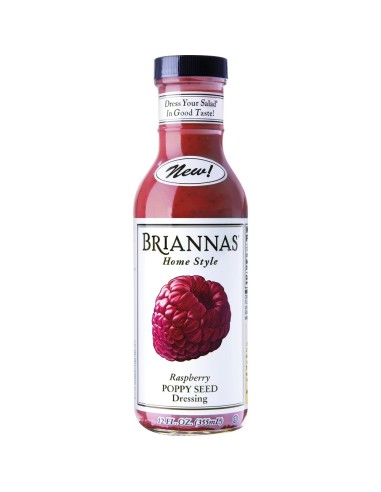 Briannas Home Style Raspberry Poppy Seed Dressing