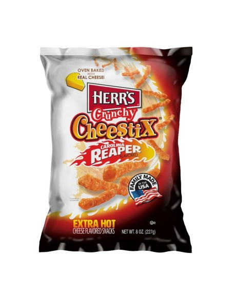 Herr's Crunchy Cheestix Carolina Reaper 227g