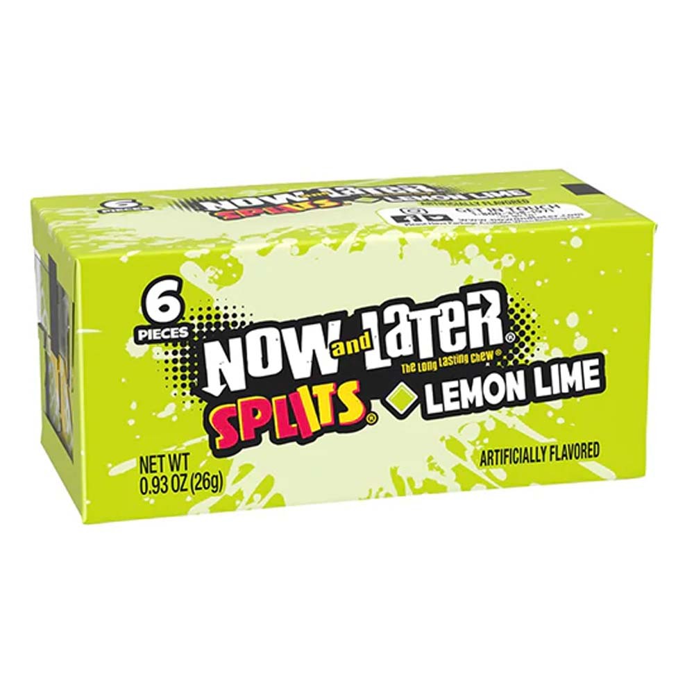Now And Later Splits Lemon Lime
