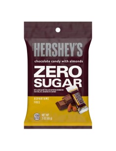 Hershey's Chocolate with Almonds Zero Sugar - Chocolat aux Amandes | Pop's America