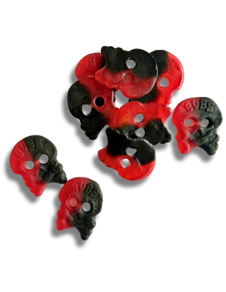 BUBS Sweet & Salty Skalle Raspberry Salty Licorice 155g