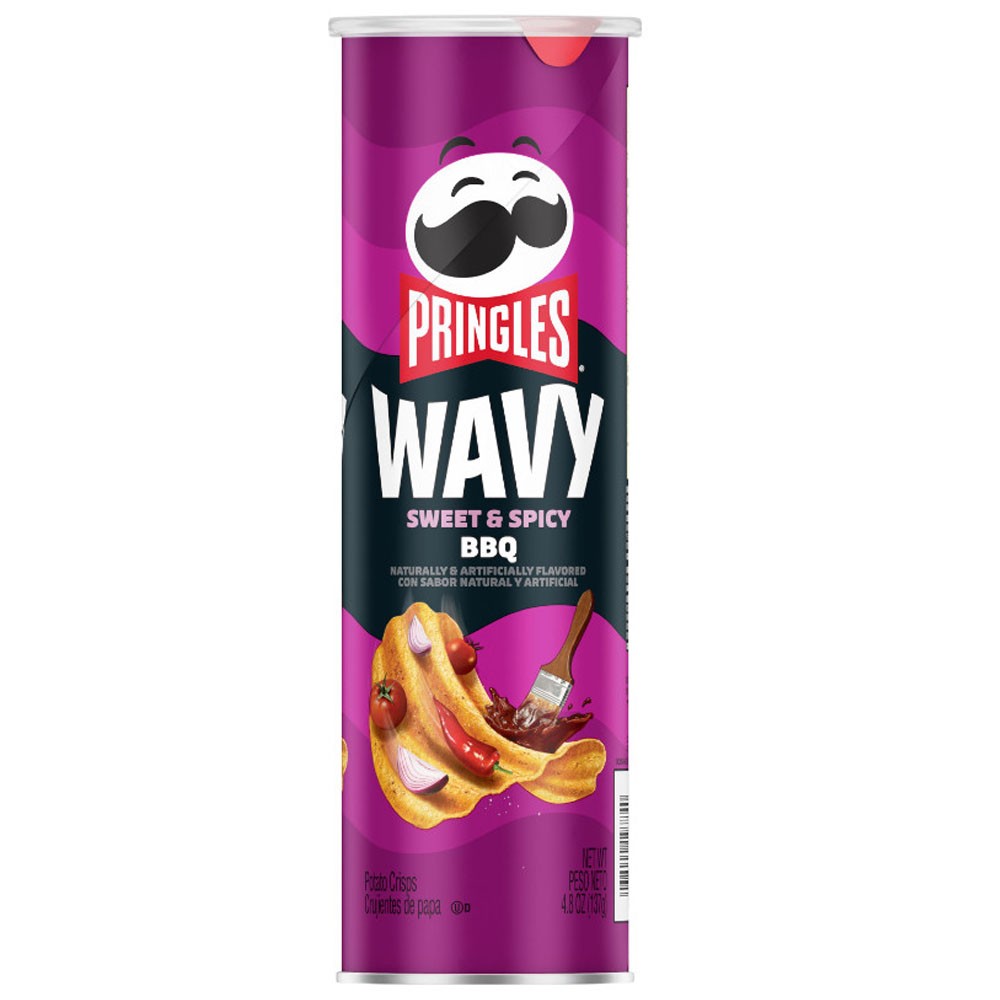 Pringles Wavy Sweet & Spicy Bbq