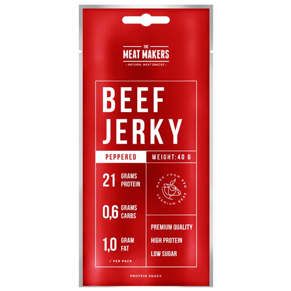 The Meat Makers Beef Jerky Peppered