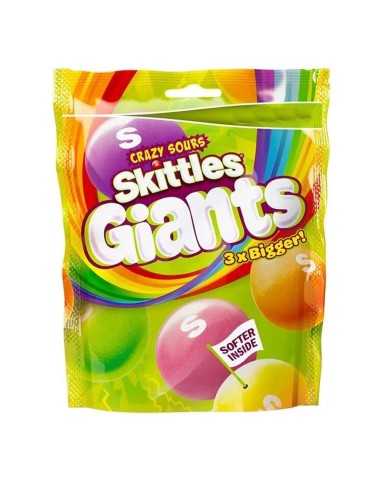 Caramelos ácidos locos Skittles Giants