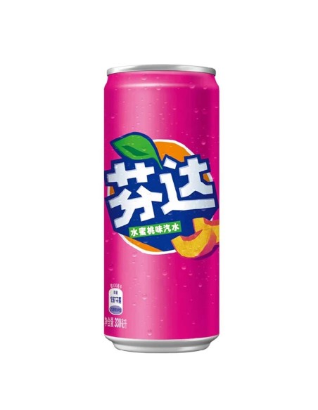 Fanta Peach China Cans