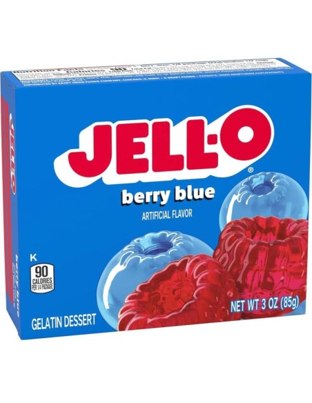 Jell-O de bayas azules