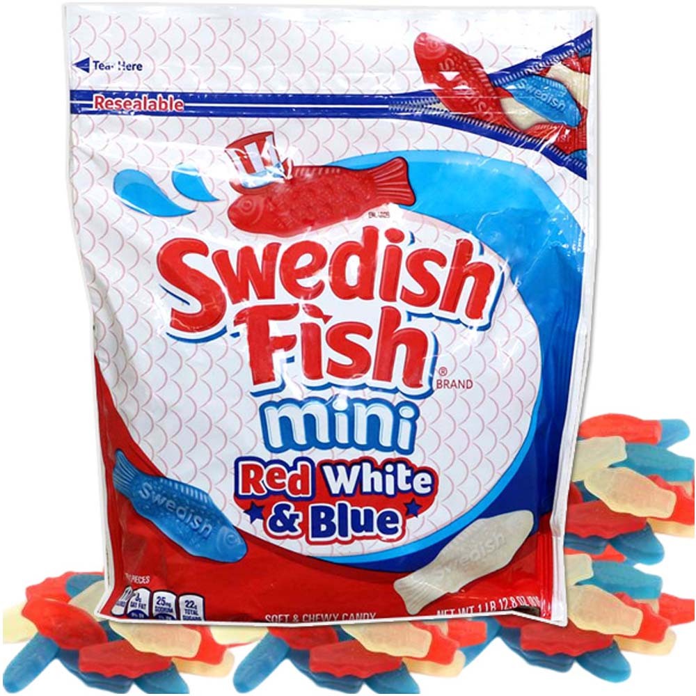 Swedish Fish Red White & Blue
