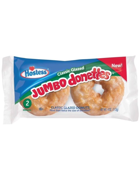Hostess Jumbo Donettes Classic Glazed