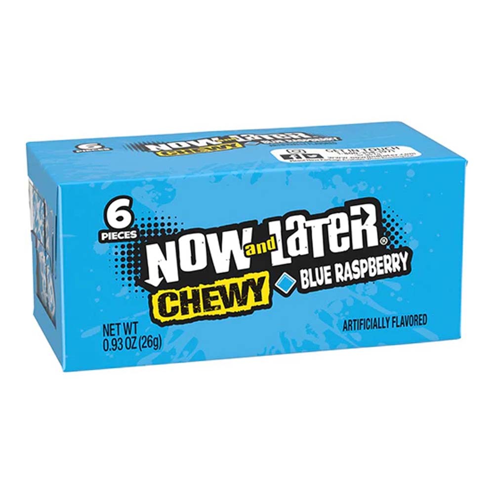 Now And Later Chewy Blue Raspberry