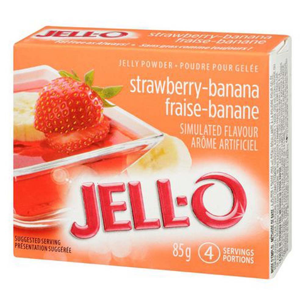 Jell-O Gelatina de Fresa y Plátano