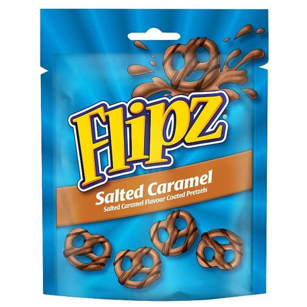 Pretzels de caramelo salado Flipz