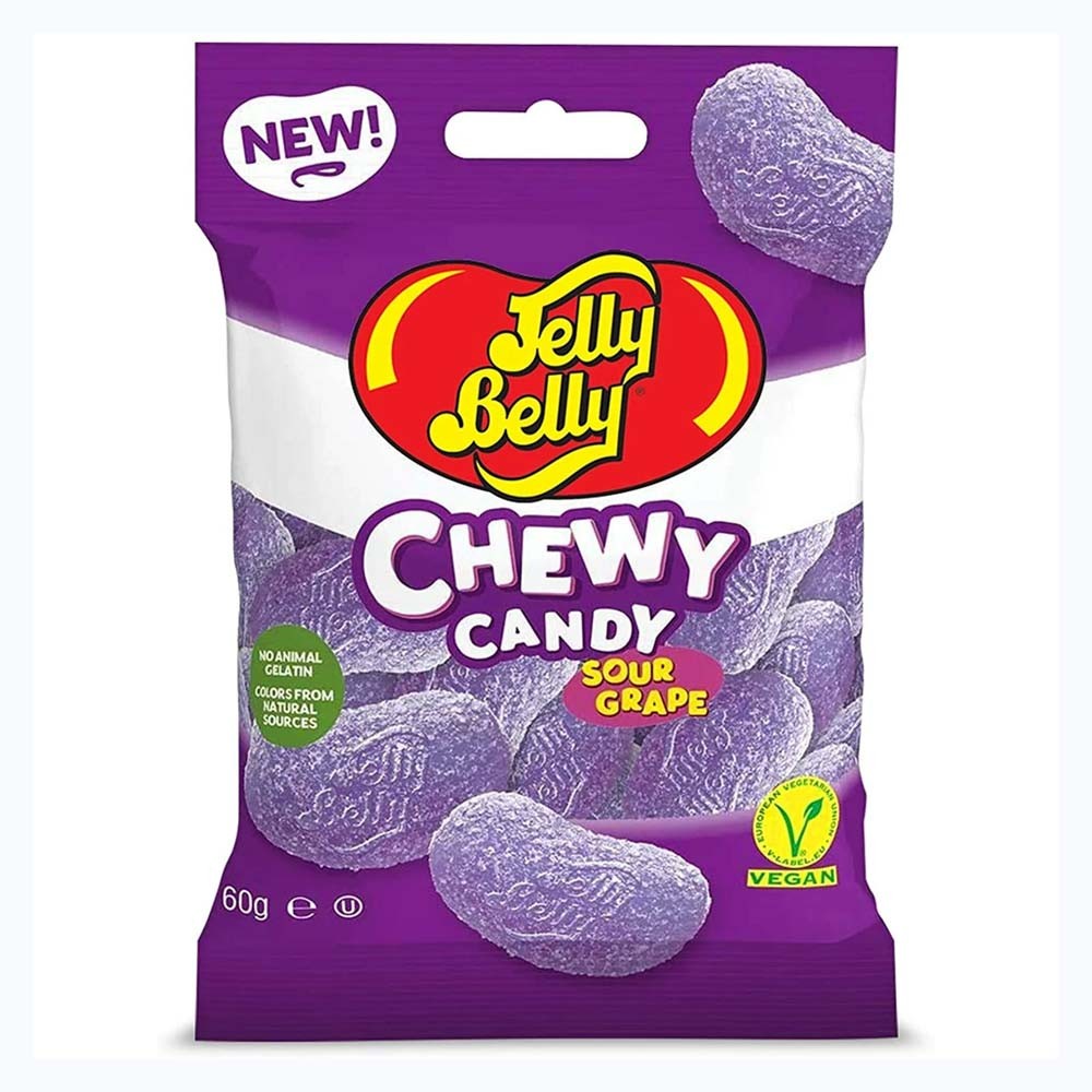 Jelly Belly Chewy Candy Sours Grape