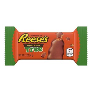 Árbol de chocolate con leche y mantequilla de maní de Reese