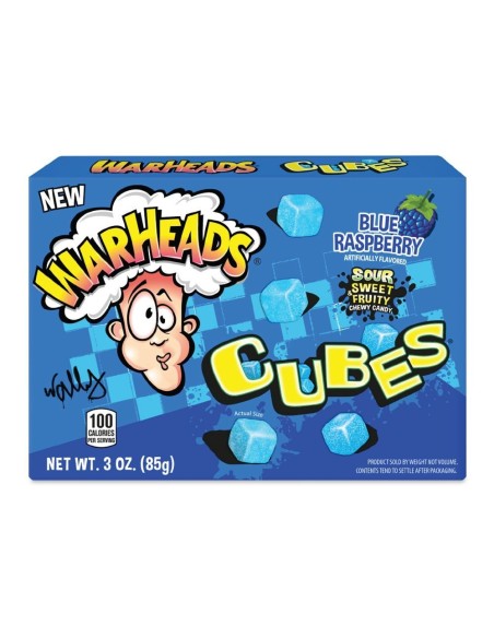 Warheads Cubes Blue Raspberry