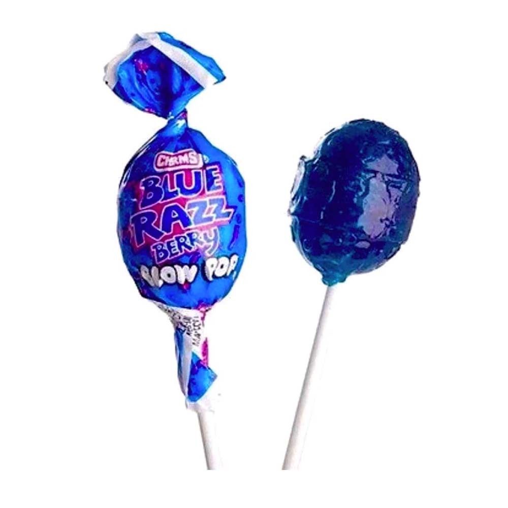 Blue Razz Berry Blow Pops