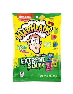 Caramelos duros Warheads Extreme Sour 56 g