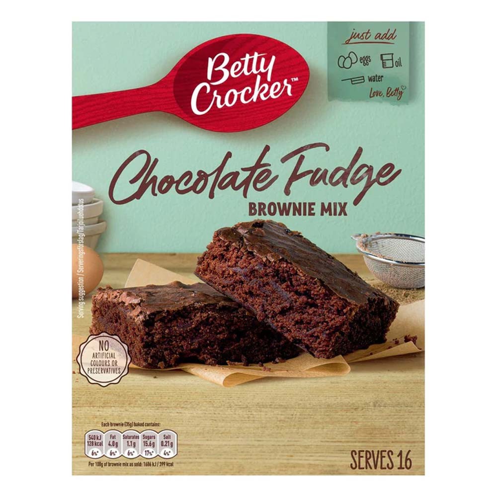Mezcla de brownie con dulce de chocolate Betty Crocker