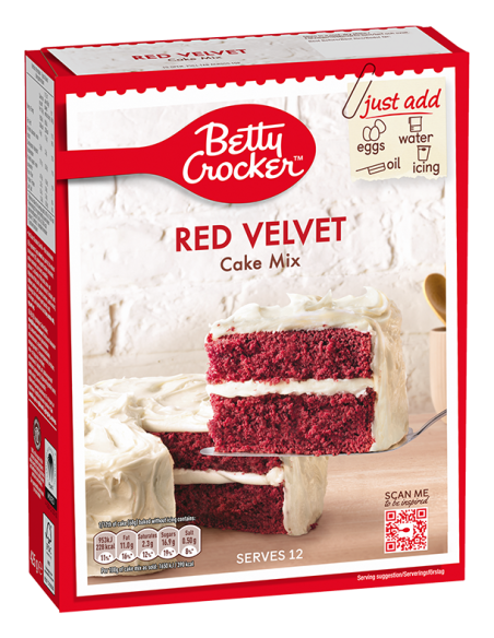 Mezcla para pastel de terciopelo rojo de Betty Crocker