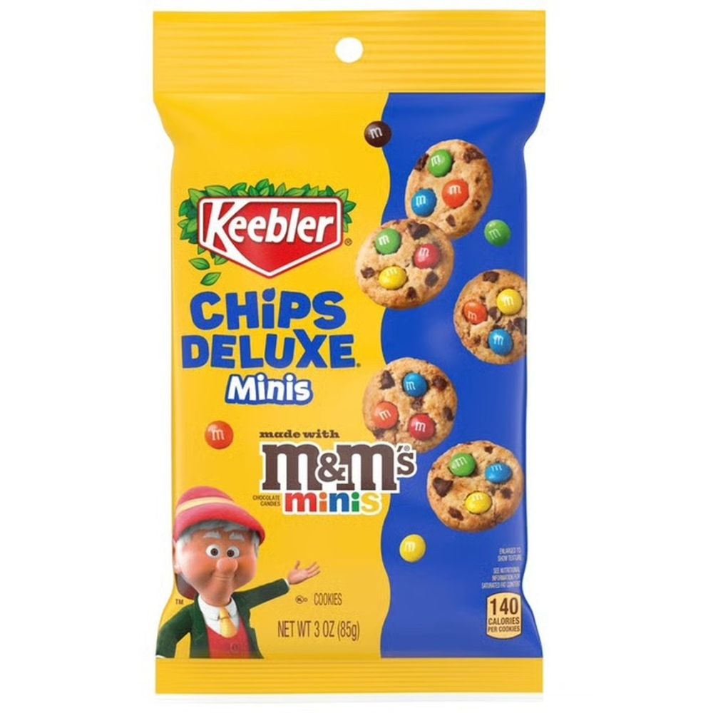 Keebler Chips Deluxe Bite Size Cookies M&M's Minis