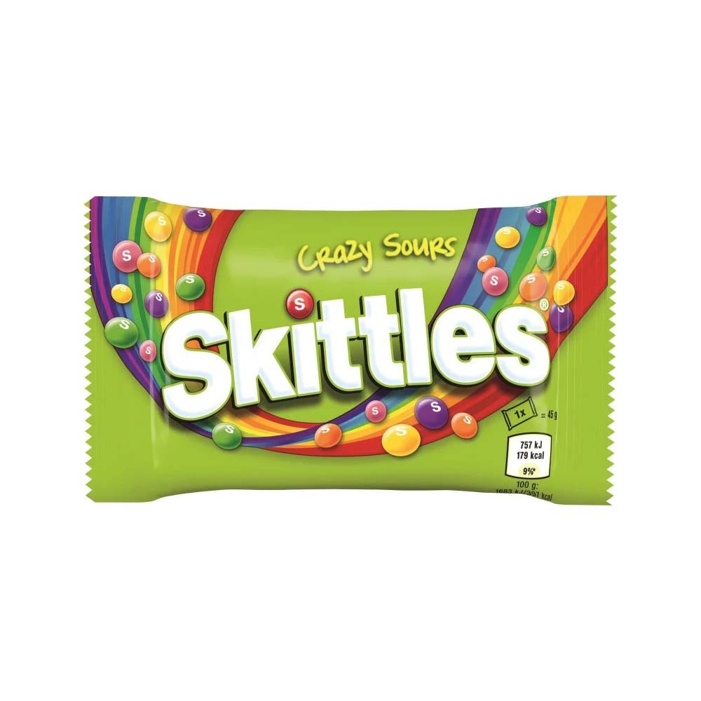 Skittles Crazy Sour Sweets 45g