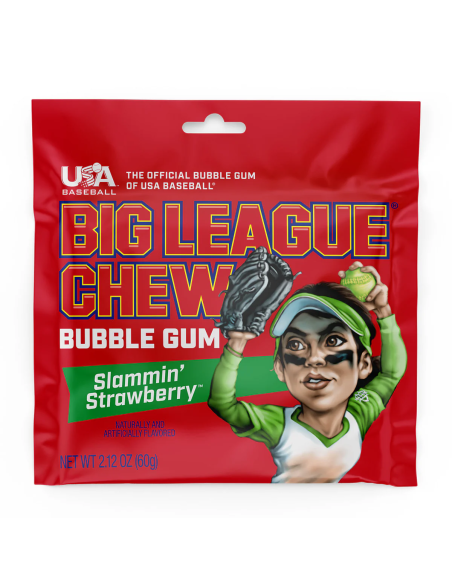 Big League Chew Slammin' Strawberry