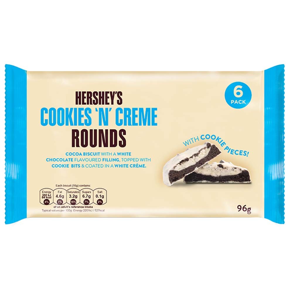 Hershey's Rounds Cookies 'N' Creme Pack 6