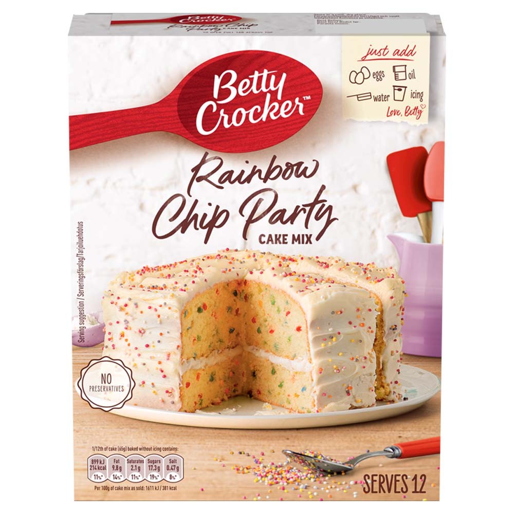 Betty Crocker Rainbow Chip Party Cake Mix