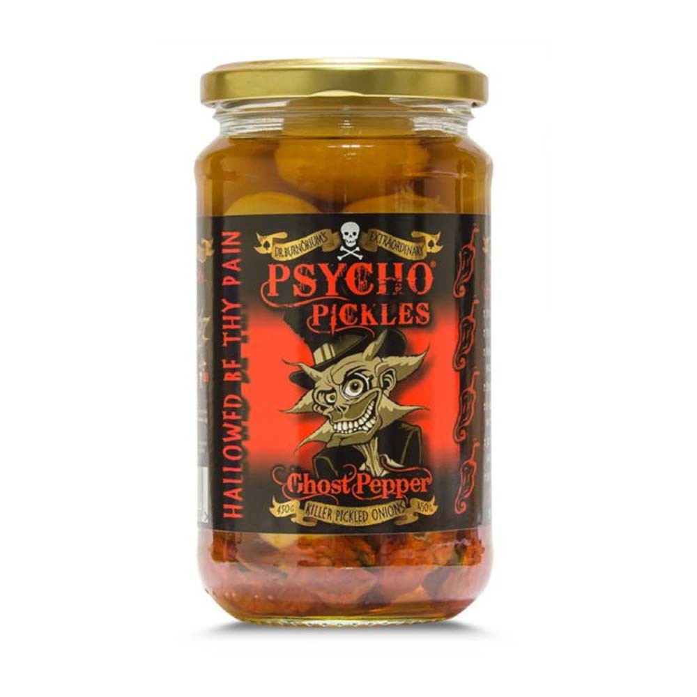 Psycho Pickles Ghost Pepper Cebollas