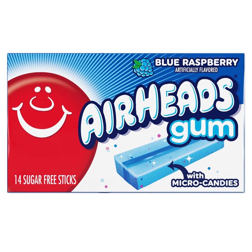 Airheads Gum Azul Frambuesa