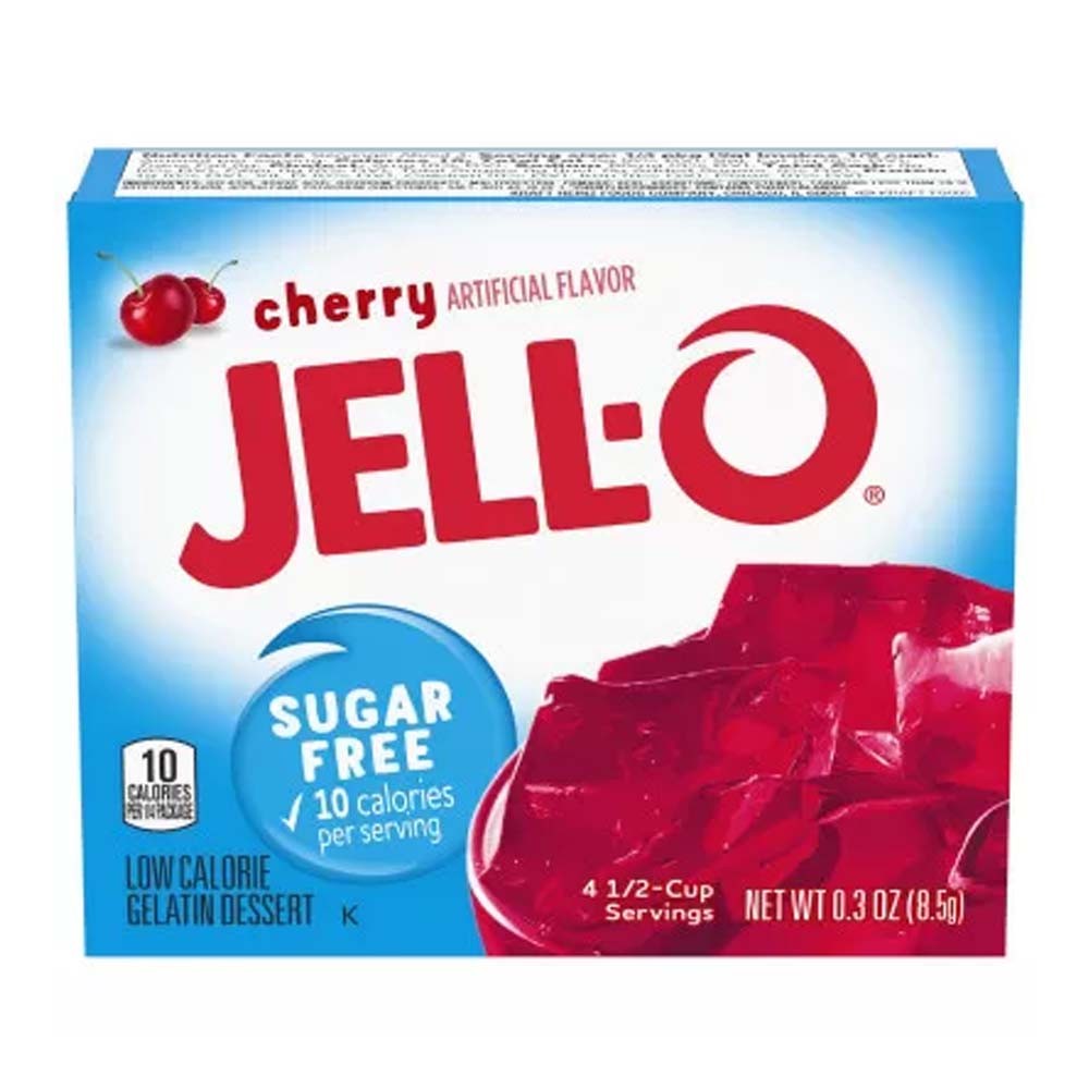 Gelatina de cereza sin azúcar Jell-O