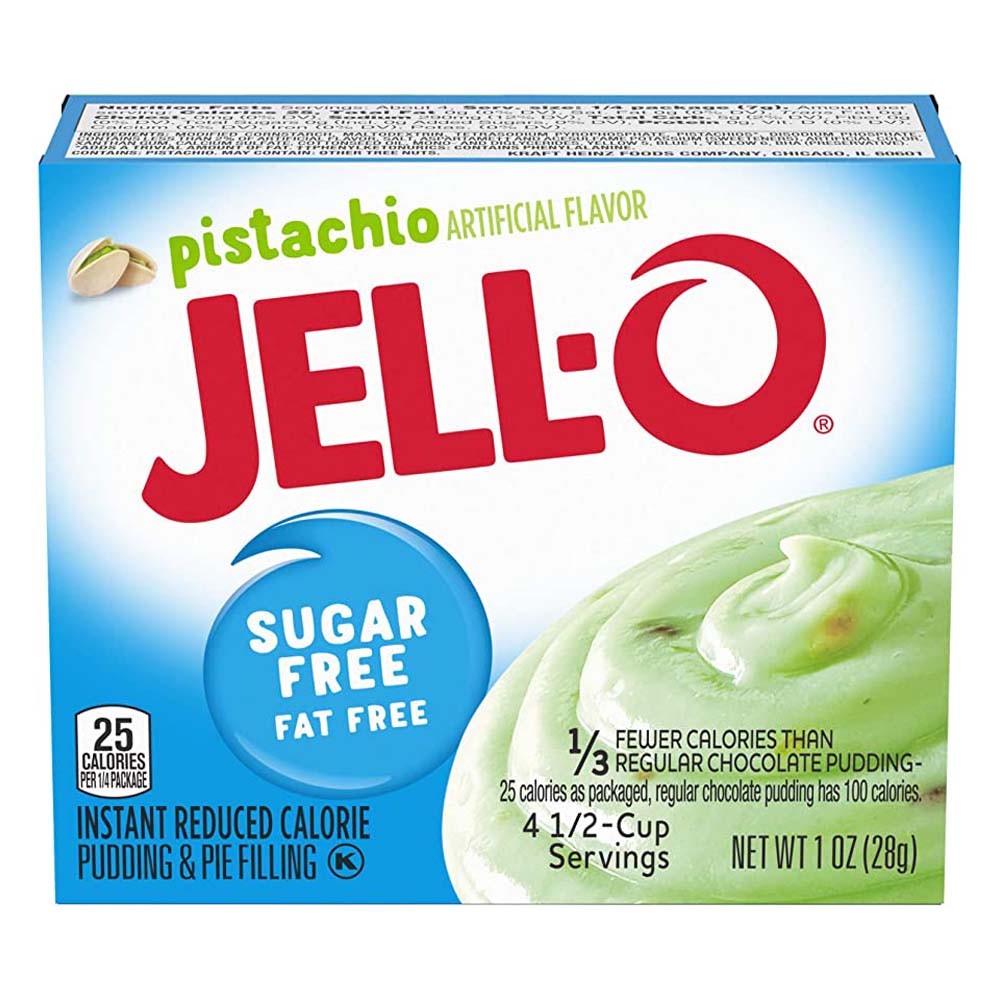 Pudín de pistacho sin azúcar Jell-O