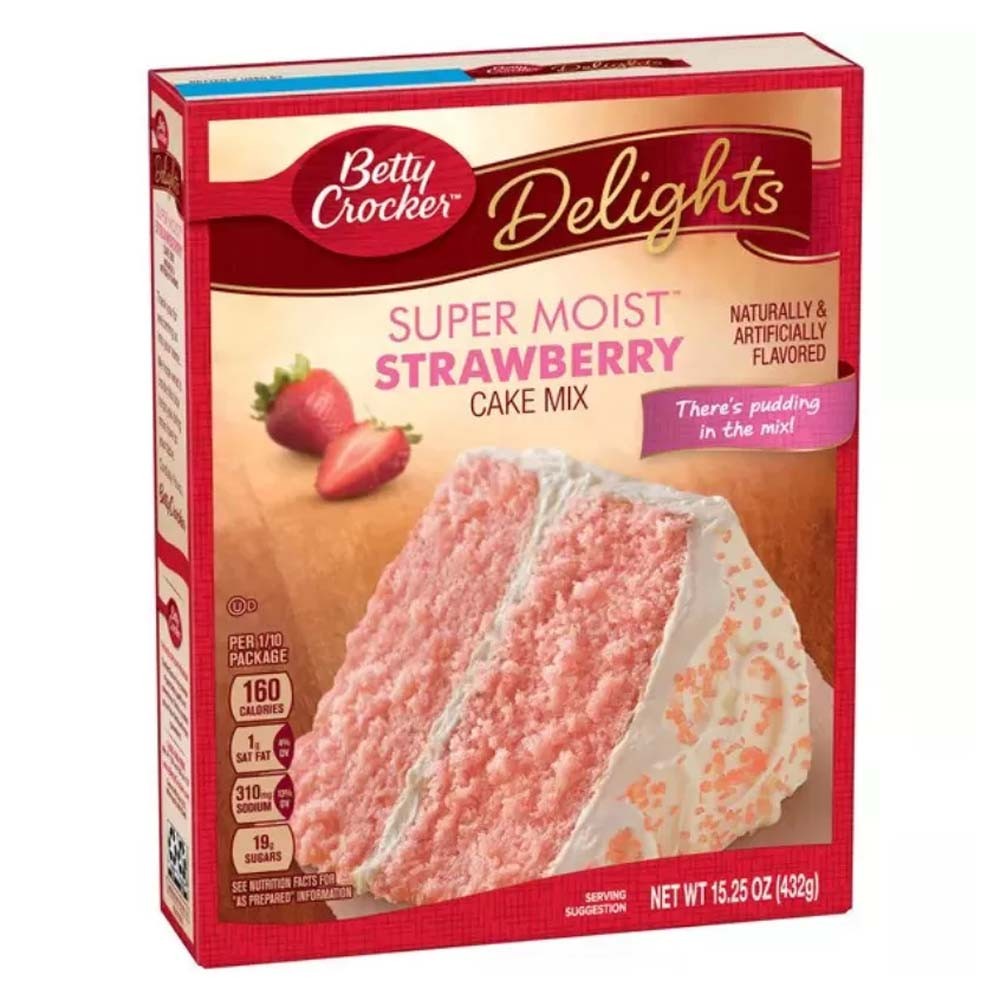 Betty Crocker Delights Super Moist Strawberry Cake Mix
