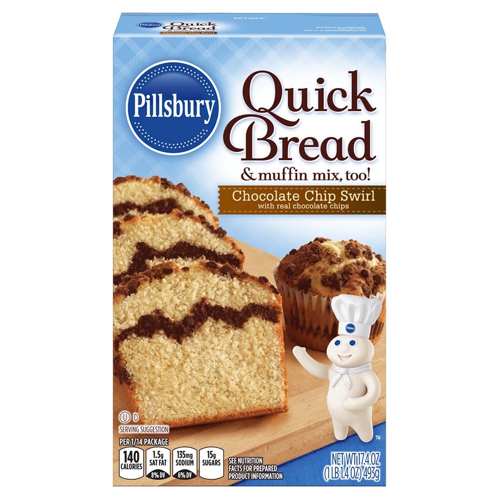 Pillsbury Quick Bread & Muffin Mix Chocolate Chip Swirl