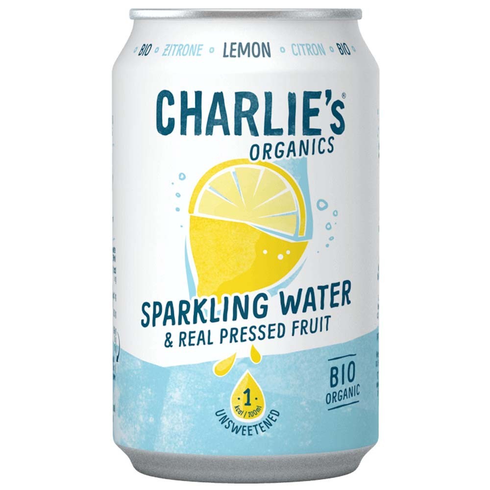 Charlie's Organics Sparkling Water Lemon